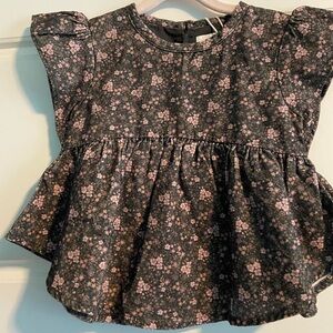 Jamie Kay Floral Blouse - Black and Pink